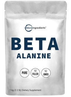 Beta Alanine Powder Pure Beta Alanine Supplement 2.2 Pounds (500 Days Supply) Filler Free Amino Energy Pre Workout Unflavored Non Gmo And Vegan Friendly