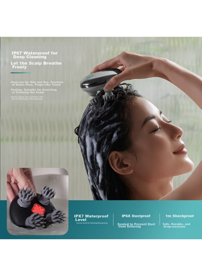 Philips Philips Smart Scalp Massage Comb, Hair Care And Scalp Nourishing Head Massager, Waterproof Shower Massage Claw, Birthday And Holiday Gift For Elders, Boyfriends, Girlfriends, 3101h Gray  - Image 1