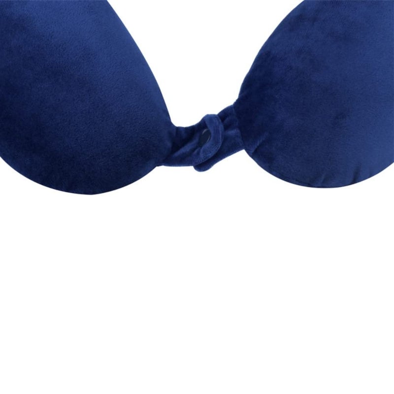 Viaggi Navy Blue Memory Foam travel pillow - Image 4