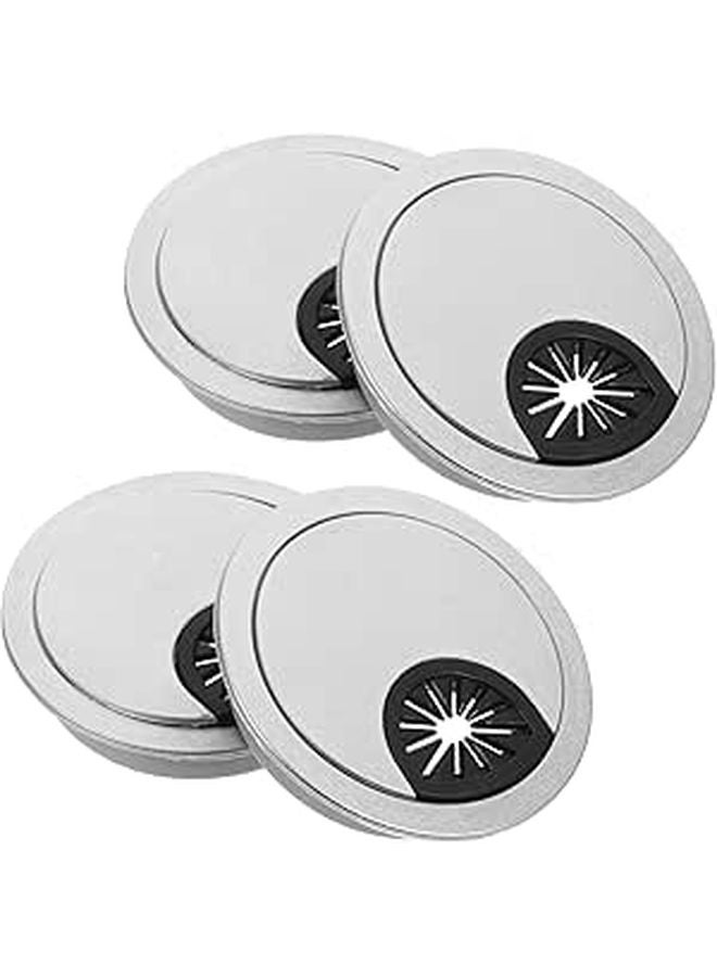 20 Pack Round Cable Grommet Hole Plugs Cord Management Cover For Desk Office Home - Image 1