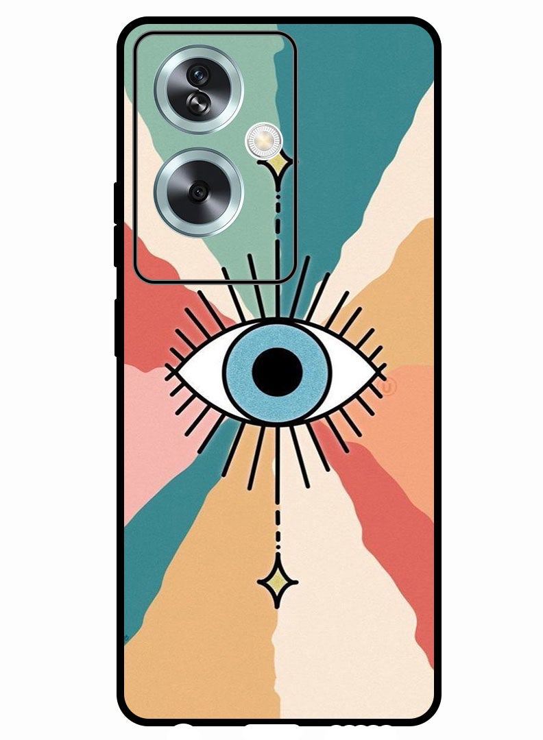 Theodor Protective Case Anti Scratch Shock Proof Bumper Cover For Oppo A79 5G Evil Eye 1 - Image 1