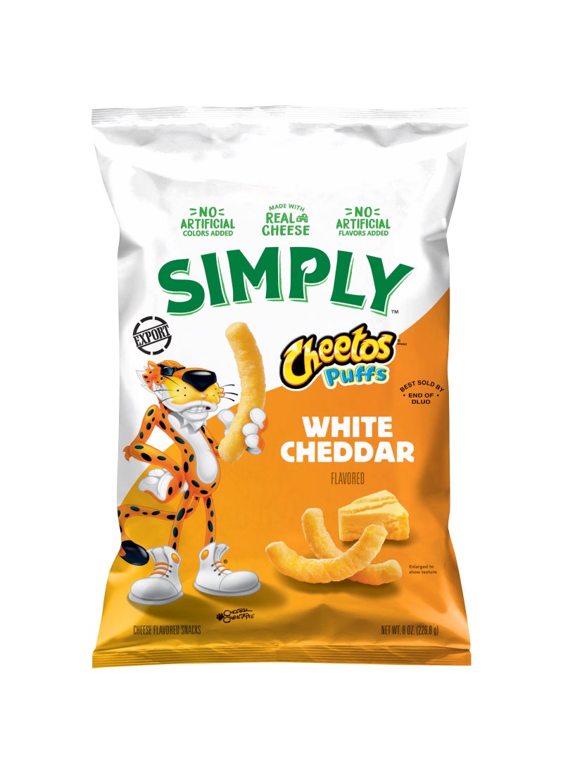 Cheetos Simply Delicious White Cheddar Cheese Puffs - Image 1