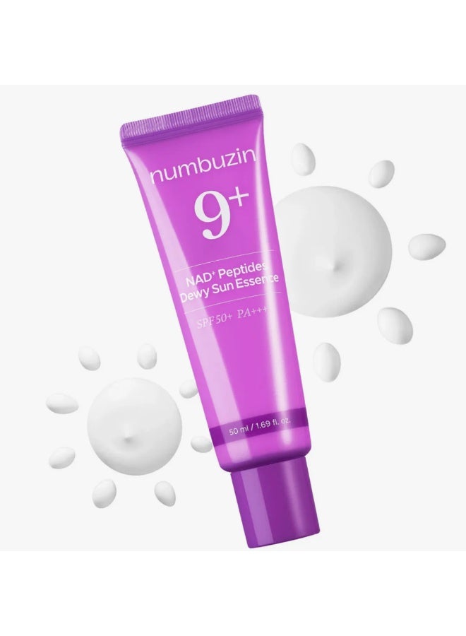 نومبوزين 9+ NAD+ ببتيد ديوي صن إيسنس بعامل حماية SPF 50+ PA++++، 50 مل