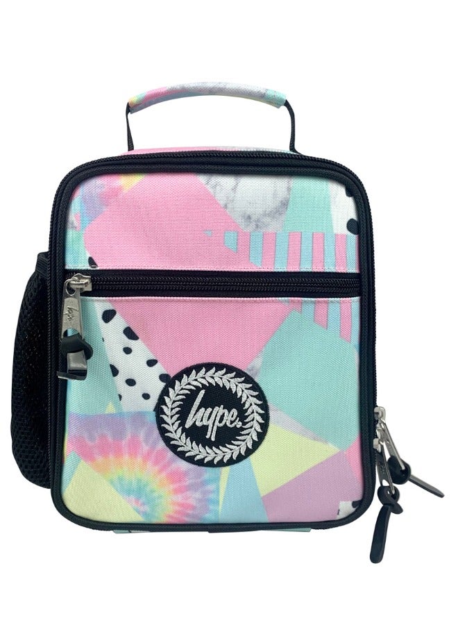 JUST HYPE Insulated Lunch Bag - Pastel Collage - Image 1