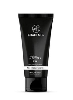 Khadi ORGANIQUE Khadi Men Aloe Vera Gel For Face 100Ml  - Image 1