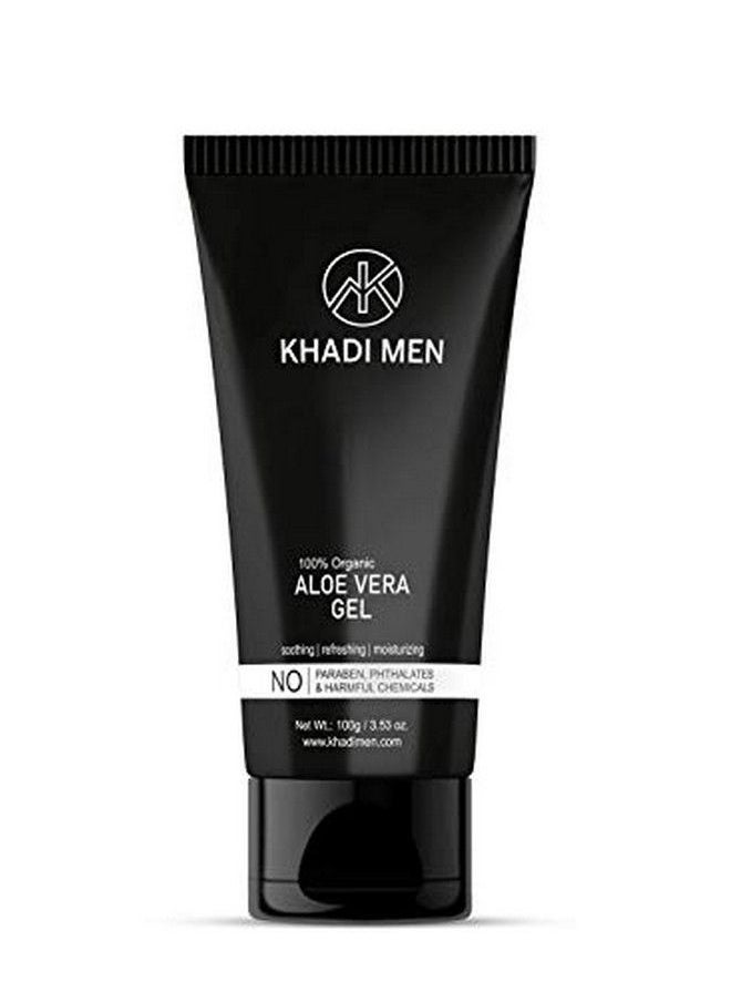 Khadi ORGANIQUE Khadi Men Aloe Vera Gel For Face 100Ml  - Image 1