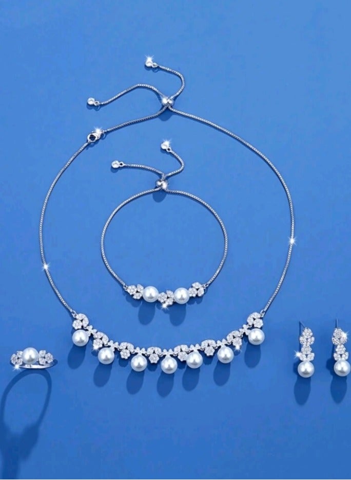Luxury Jewellery Set For Women Inlaid With Zirconia  - Image 2
