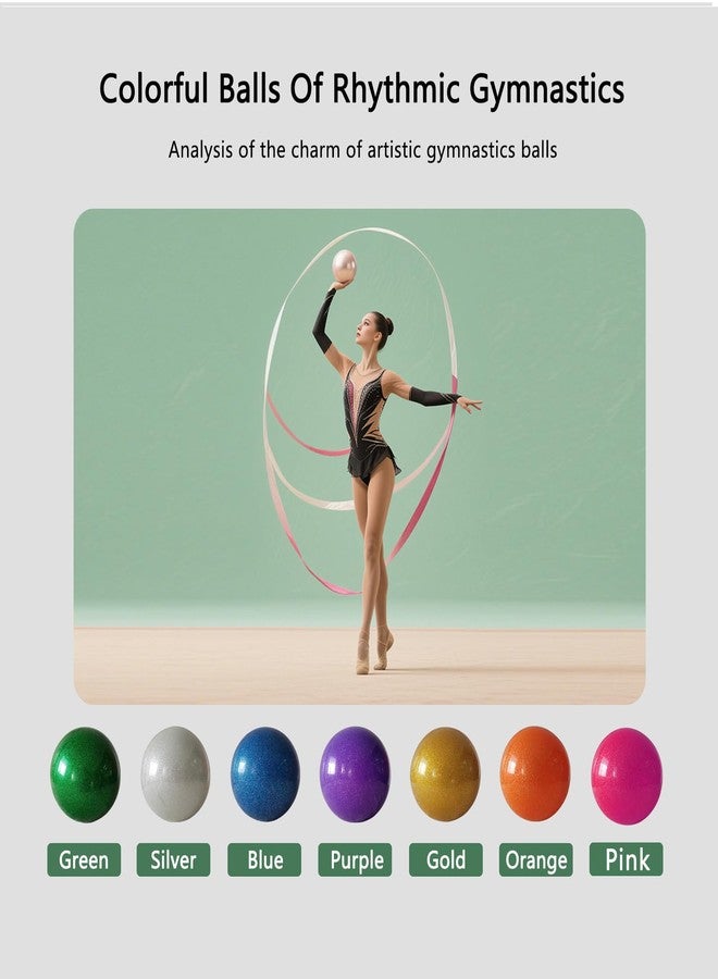 LIUHUO Rhythmic Gymnastic Ball for Dance Practice Performance Exercise Training Competition Green Large - Image 3