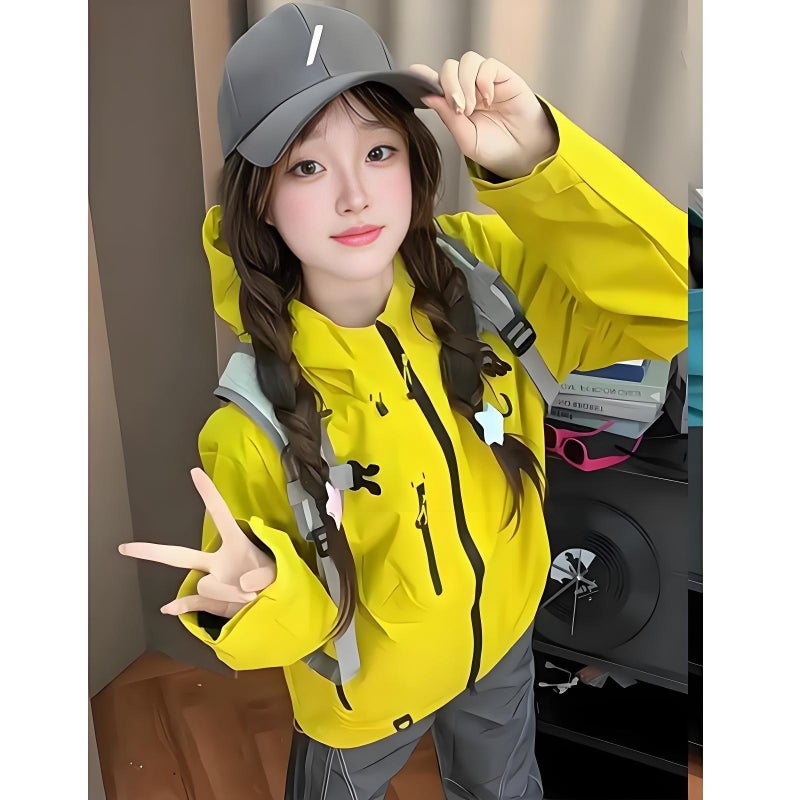 Qi Ta Men's Women's 3-in-1 Detachable Outdoor Hiking Jacket Waterproof Windproof Travel Mountaineering Coat - Image 1