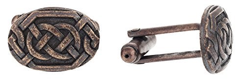 Cuff-Daddy Irish Celtic Cufflinks in Bronze-Tone with Presentation Gift Box | Perfect for an Irish Wedding Groomsmen Gift Idea - Image 2
