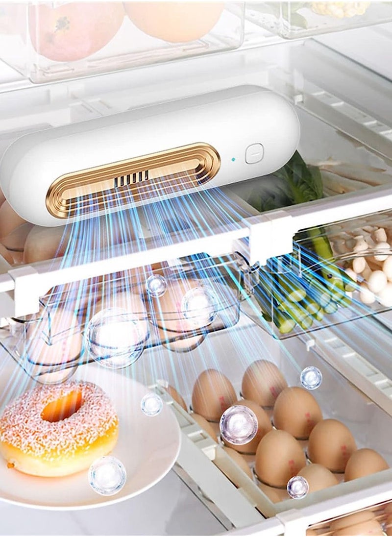 ISank - Fridge Deodorizer,USB Portable Rechargeable O3 Refrigerator Odor Smell Eliminator,Refrigerator Deodorizer for Fridge Car Closet Wardrobe,Alternatives to Baking Soda and Charcoal Bags - Image 1