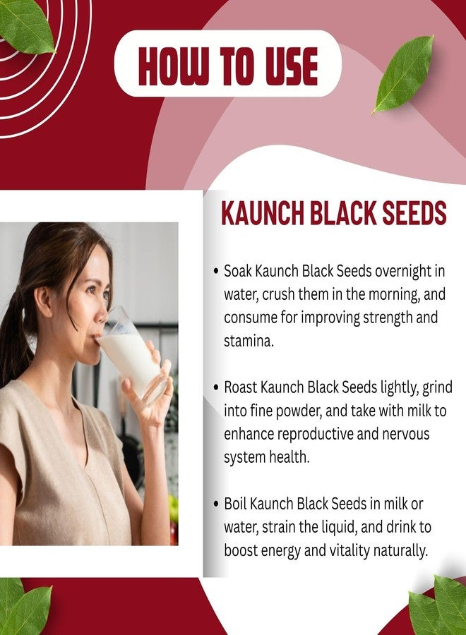 BrijBooti Black Kaunch Seeds 200 Gr - Mucuna Pruriens - Kala Koch ke Beej - Cowhage - Image 3