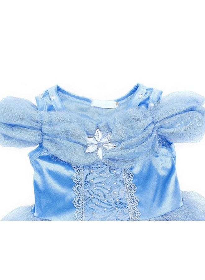 زي حفلة مدهش للأميرة، مجموعة فستان تنكرية مع مجموعة ملحقات، بطول 130 سم - Image 4