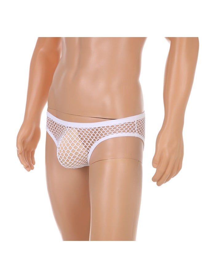 Men's Mesh Briefs, Low Rise Breathable Hollow Out Net Underpants for Daily Wear & Nightwear - Image 4