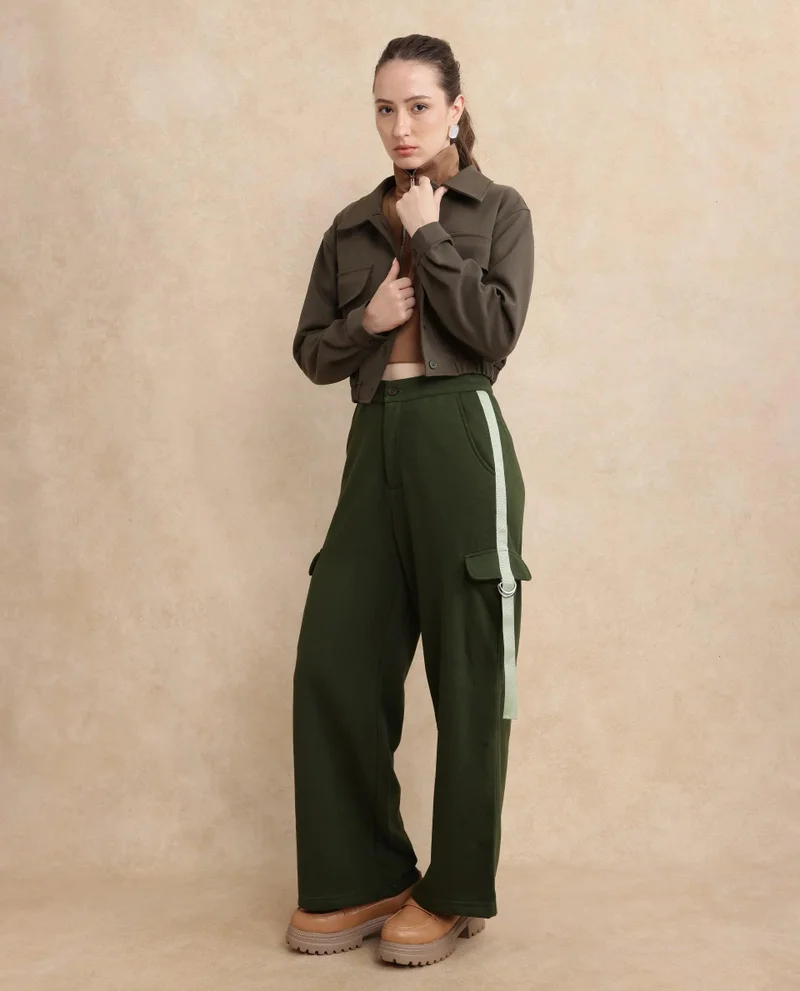 ريريزم Women's Wide Fit Plain Track Pant
