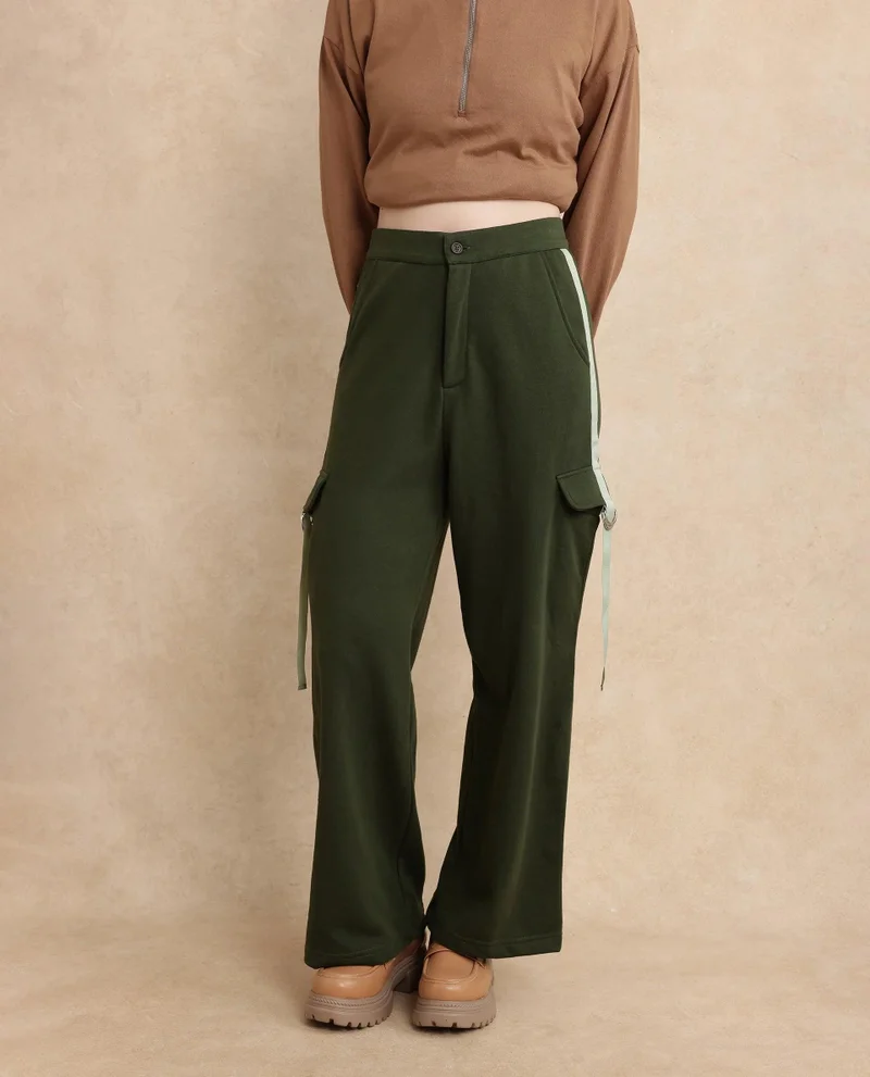 Rareism Women's Wide Fit Plain Track Pant