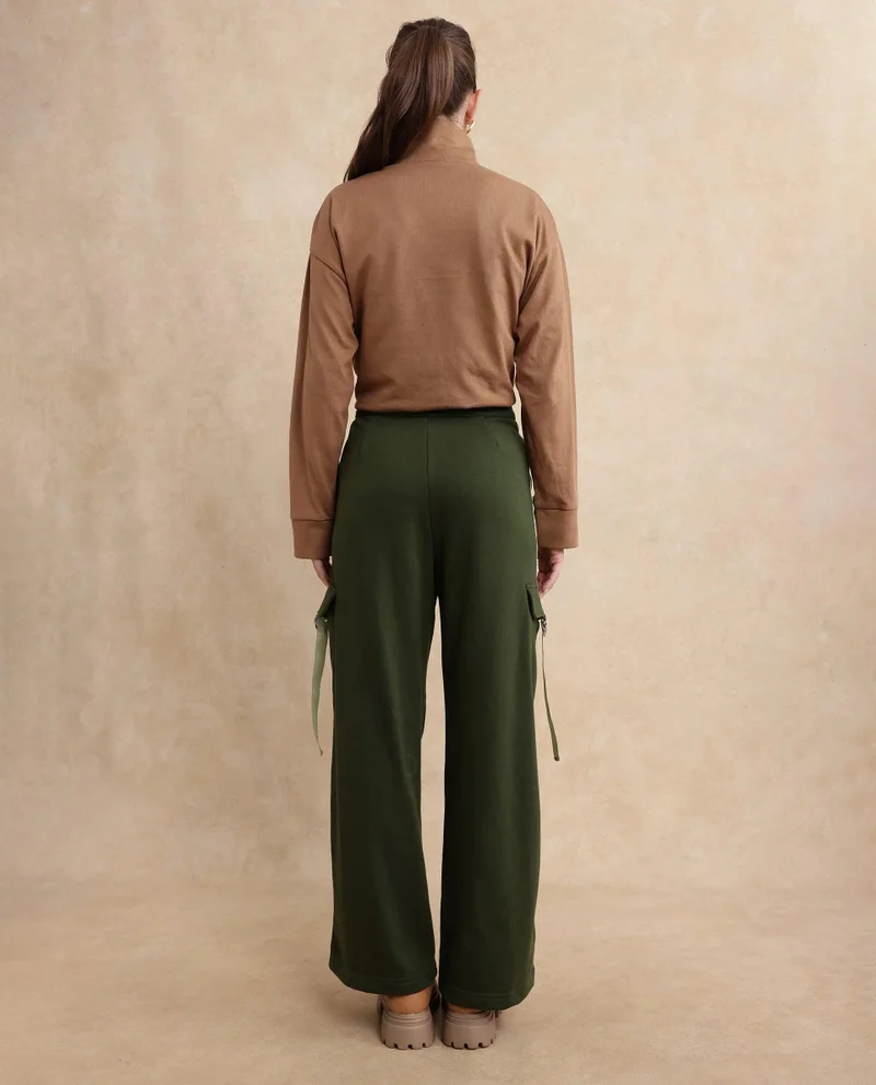 Rareism Women's Wide Fit Plain Track Pant
