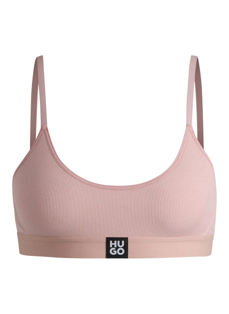 هوجو Stretch-modal bralette with logo waistband