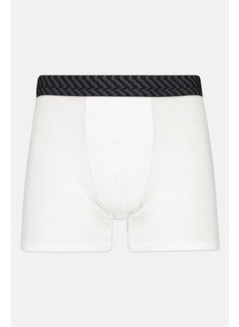 Tommy John Men 2 Pieces 8 inseam Brand Logo Boxer Briefs, White  - Image 3