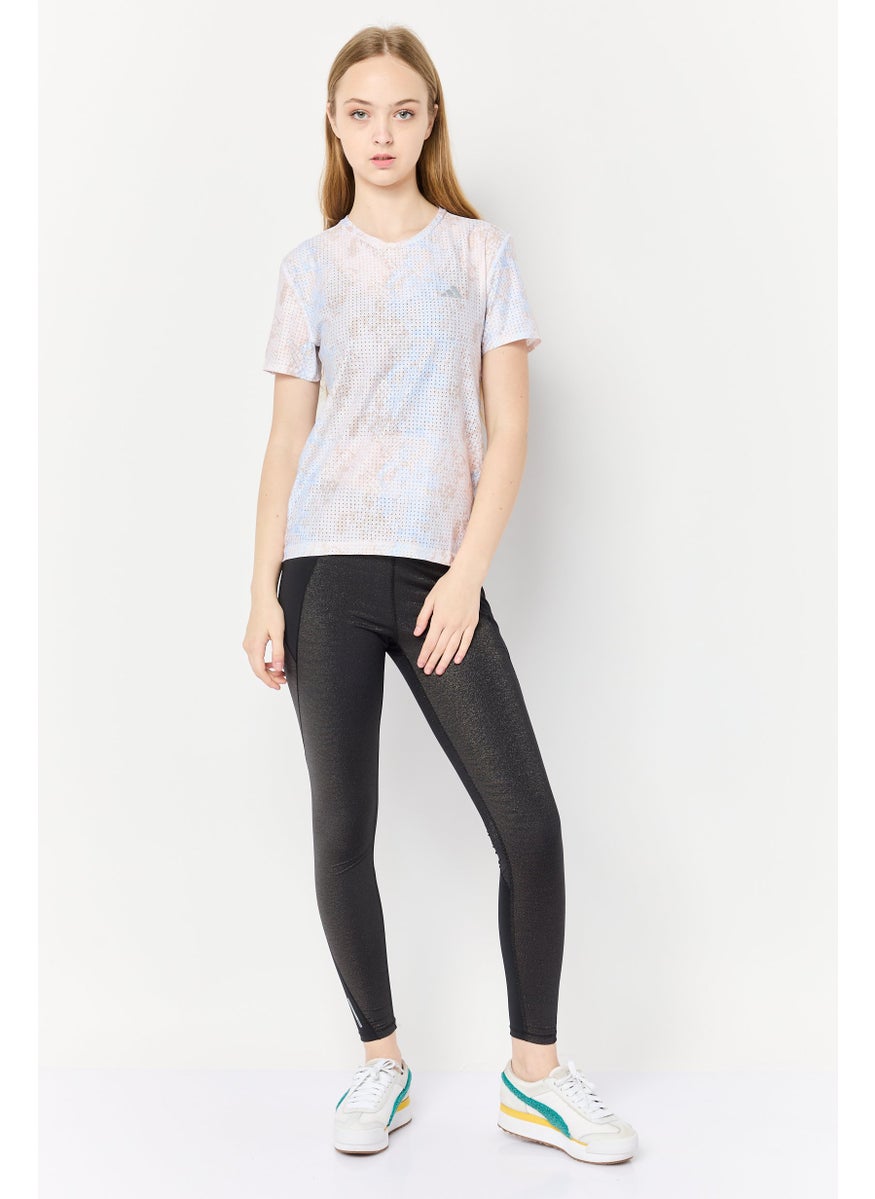 Adidas - Women Slim Fit Short Sleeve Training T-Shirts, Light Peach - Image 1