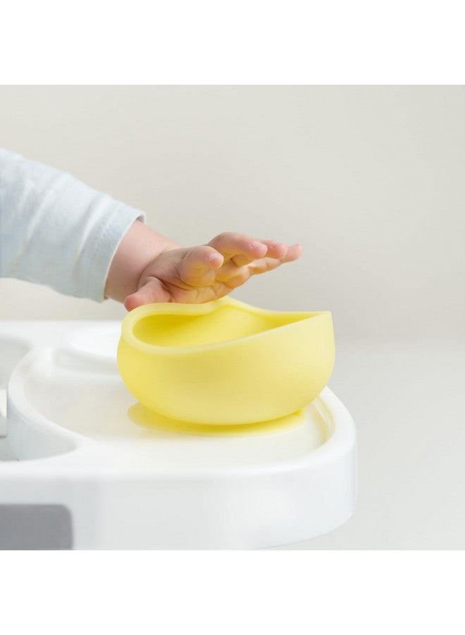 Olababy 100% Silicone Suction Bowl with Lid for Independent Feeding | First Stage Self Feeding Essential for Toddlers and Kids| Baby Led Weaning Snack Feeder | Food Container and Storage | (Kiwi) - Image 1