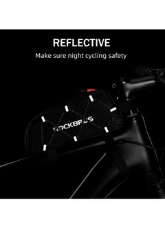 Rockbros Top Tube Bike Bag Bike Waterproof Bicycle Bag Front Frame Bag Top Tube Bag Bike Frame Pouch Compatible with iPhone Pro Max/XR/XS Max 7/8 Plus  - Image 5