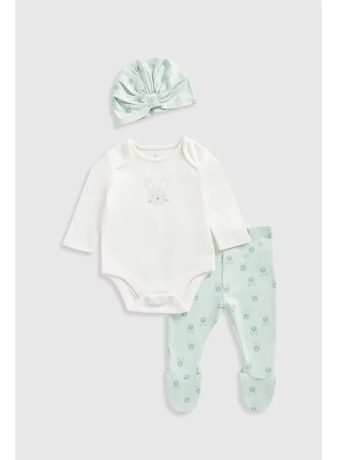 mothercare Bunny 3-Piece Outfit Set