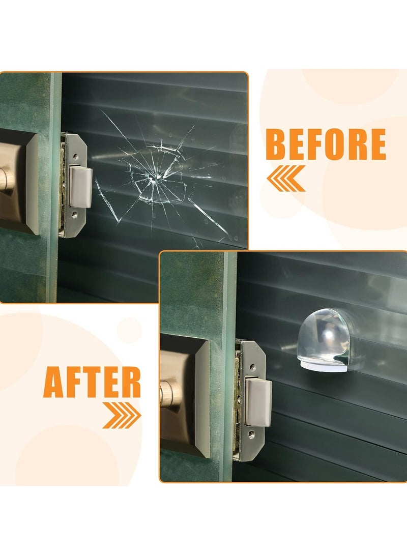 Oasisgalore Self-Adhesive Door Stopper - 4 Pack Clear Wall Protection Bumper for Home and Office, Shock Absorbent Floor Stop to Prevent Door Damage and Protect Walls - Image 5