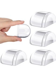 Oasisgalore 4 Pcs Self-Adhesive Door Stoppers, No-Drill Wall Protectors  - Image 1