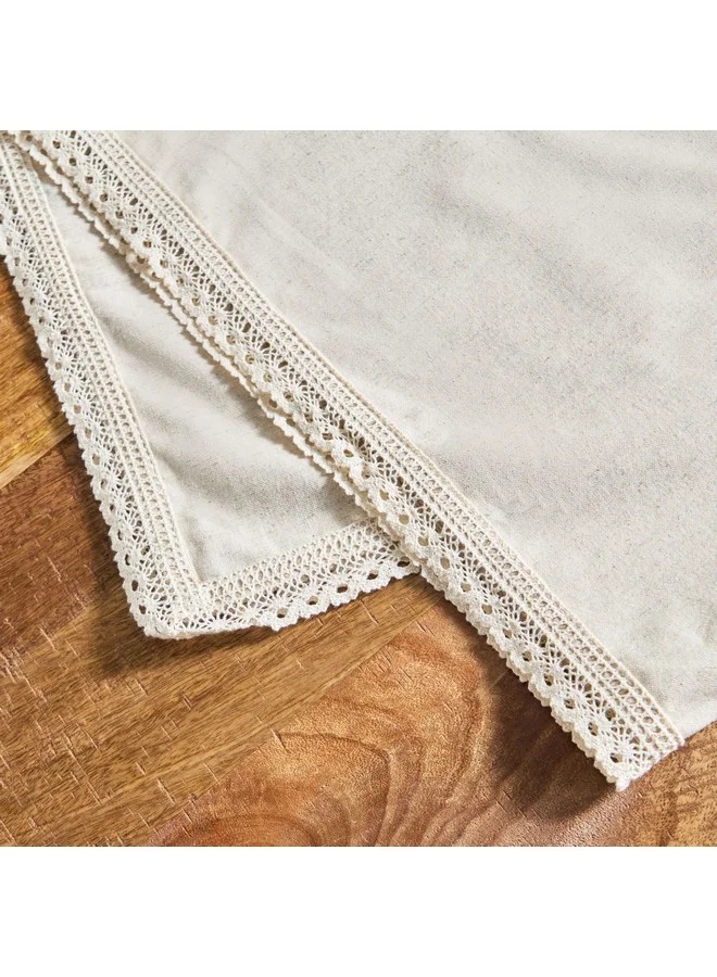 Home Box  Naturio Lace Table Runner 120 x 40 cm  | Best Price UAE