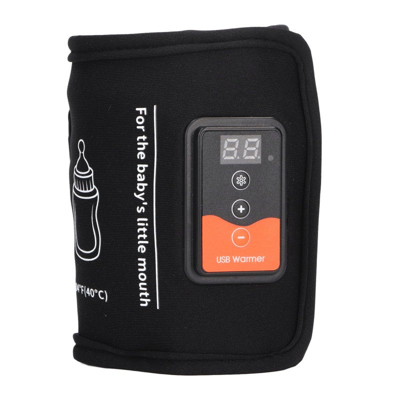 USB Baby Bottle Warmer Bag: 40°C Constant Temp Fast Even Heating - Adjustable Size Fit Most Bottles Portable Lanyard Design for Outdoor Travel Car Home Use - Image 3
