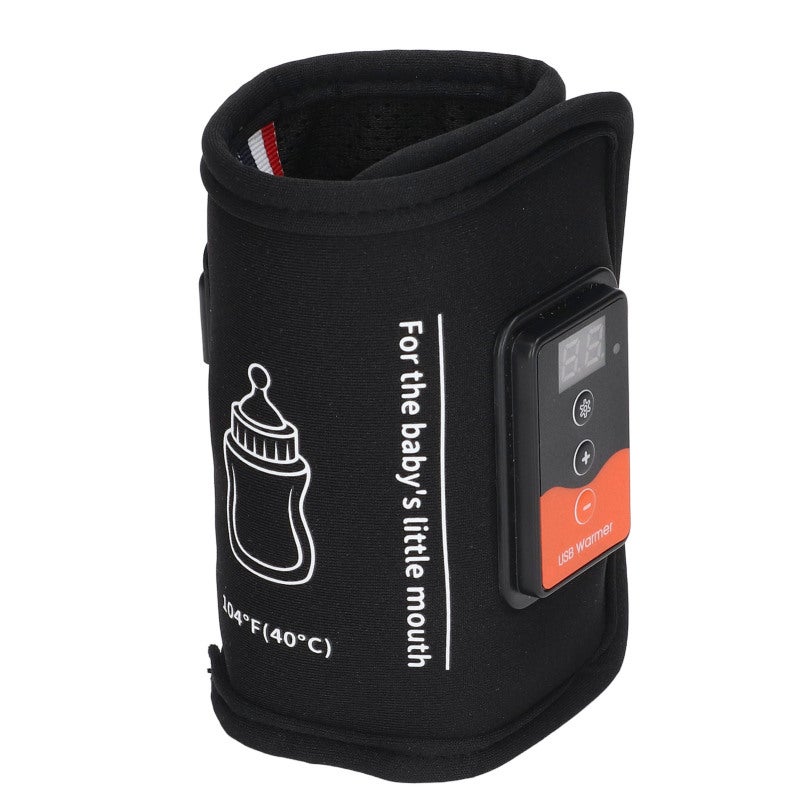 USB Baby Bottle Warmer Bag: 40°C Constant Temp Fast Even Heating - Adjustable Size Fit Most Bottles Portable Lanyard Design for Outdoor Travel Car Home Use - Image 5