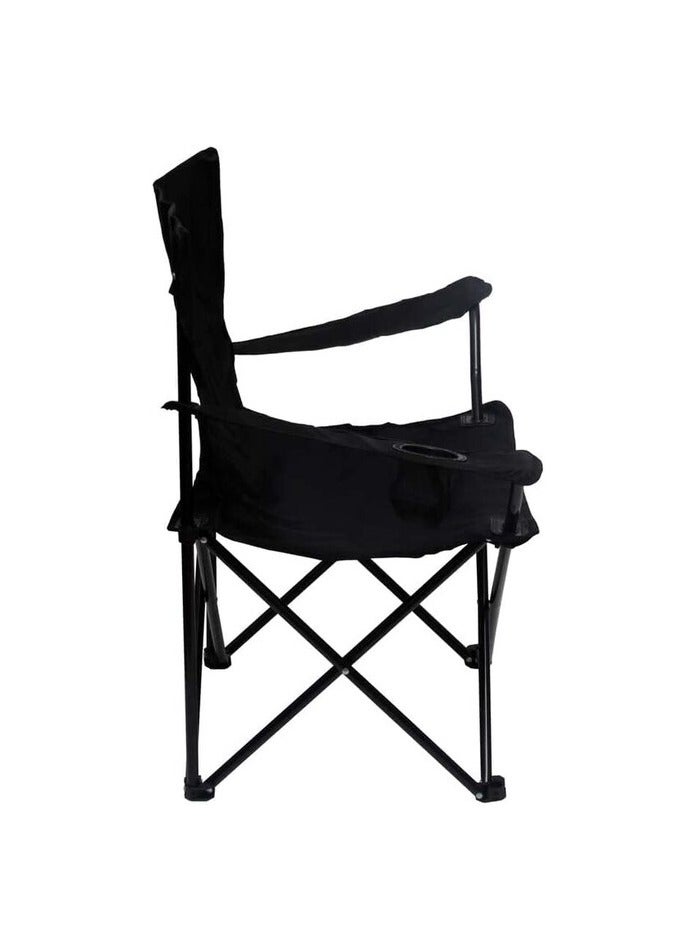 PROMASS Foldable Beach And Garden Chair, Black - Image 2