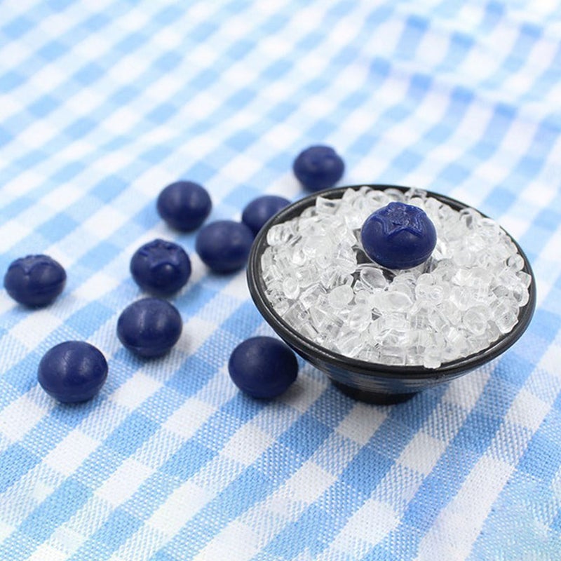 50pcs Artificial Blueberry Fake Simulation Realistic Blueberries Fake Fruit for DIY Craft - Image 2