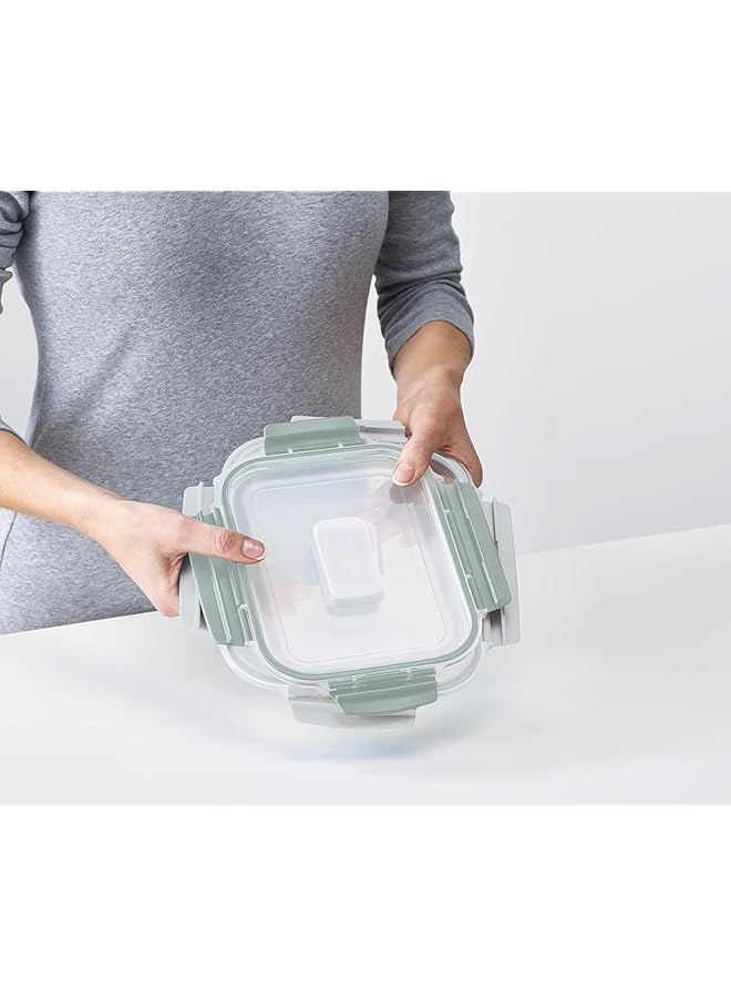 Joseph Joseph Nest Lock Plastic Food Storage Container Set With Lockable Airtight Leakproof Lids, 10 Piece, Sage Green 5 Piece 81127 - Image 4