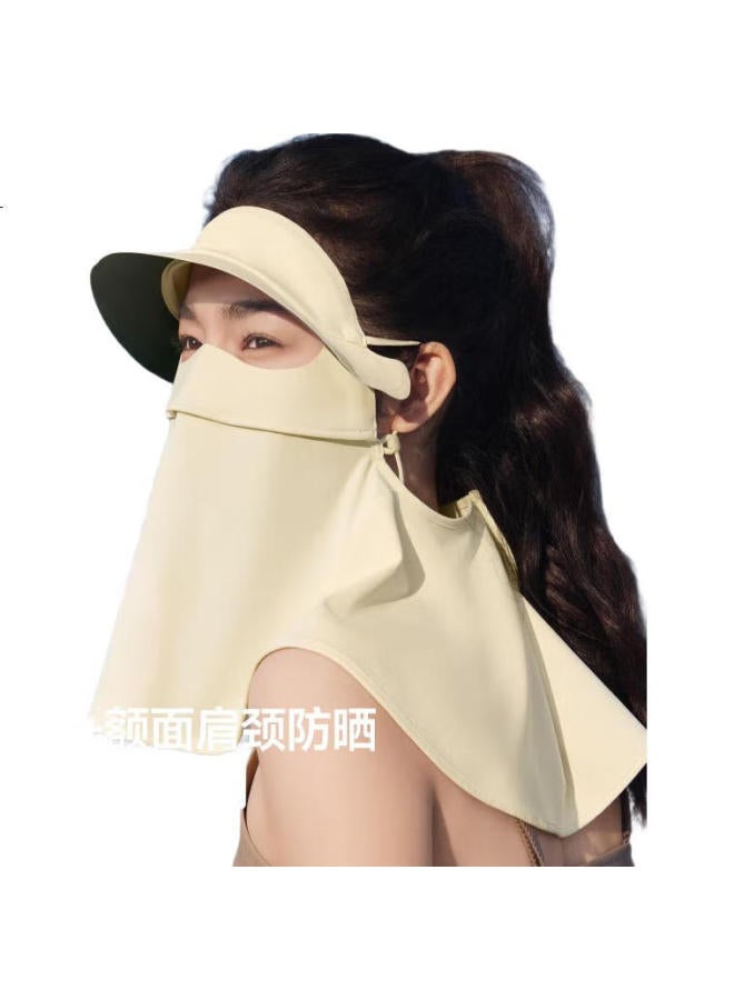 Beneunder Sun Protection Face Mask With Brim And Neck Flap, Women'S Full Face Sunshade Mask, Windproof, Breathable, Uv Protection, Graphite Grey Al341 - Image 2