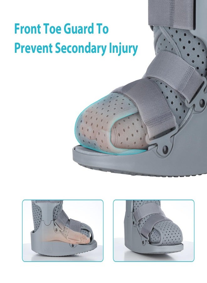 KD Orthopedic Walking Boot: Post-op Boot for Broken Foot Sprained Ankle Achilles Injury - Air Cam Walker Fracture Boot (Gray-Small) - Image 3