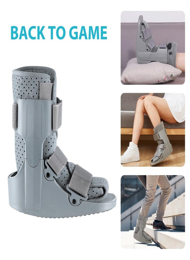 KD Orthopedic Walking Boot: Post-op Boot for Broken Foot Sprained Ankle Achilles Injury - Air Cam Walker Fracture Boot (Gray-Small) - Image 4