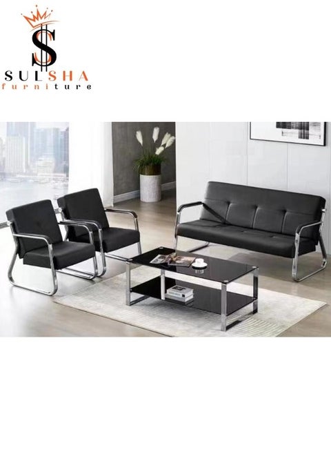 Office Leather Unique Sofa Set (2+1+1)