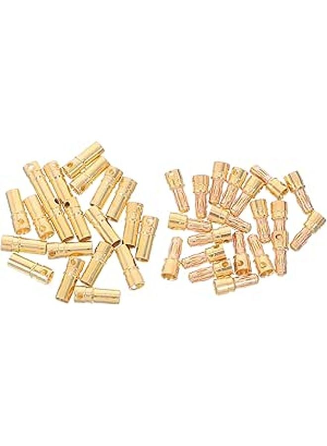 40 Set 3 5mm Gold Plated Male Female Banana Plug Connectors For RC Battery ESC Motor Wire - Image 1