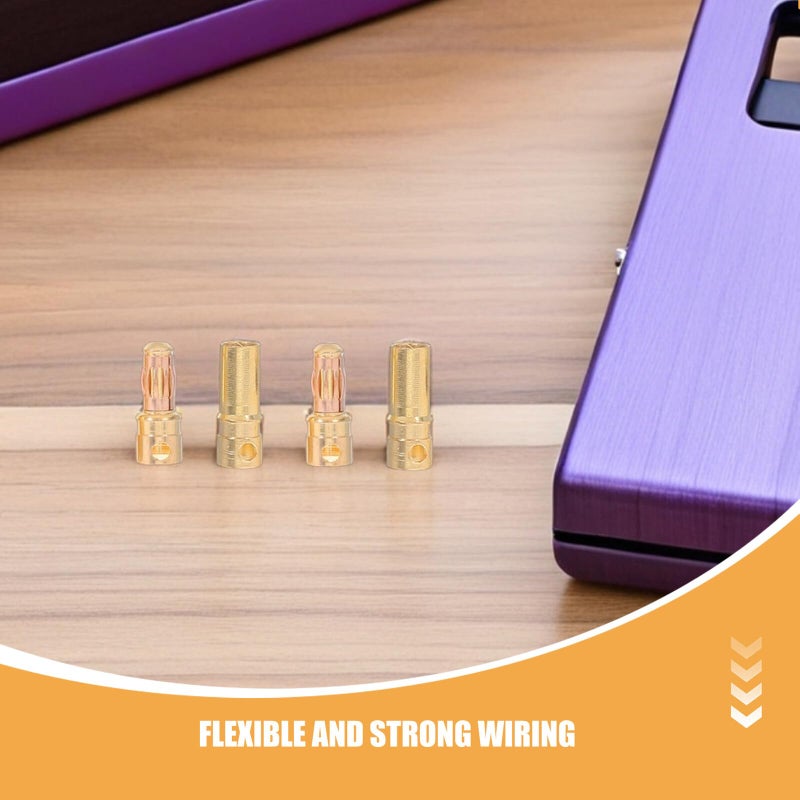40 Set 3 5mm Gold Plated Male Female Banana Plug Connectors For RC Battery ESC Motor Wire - Image 4