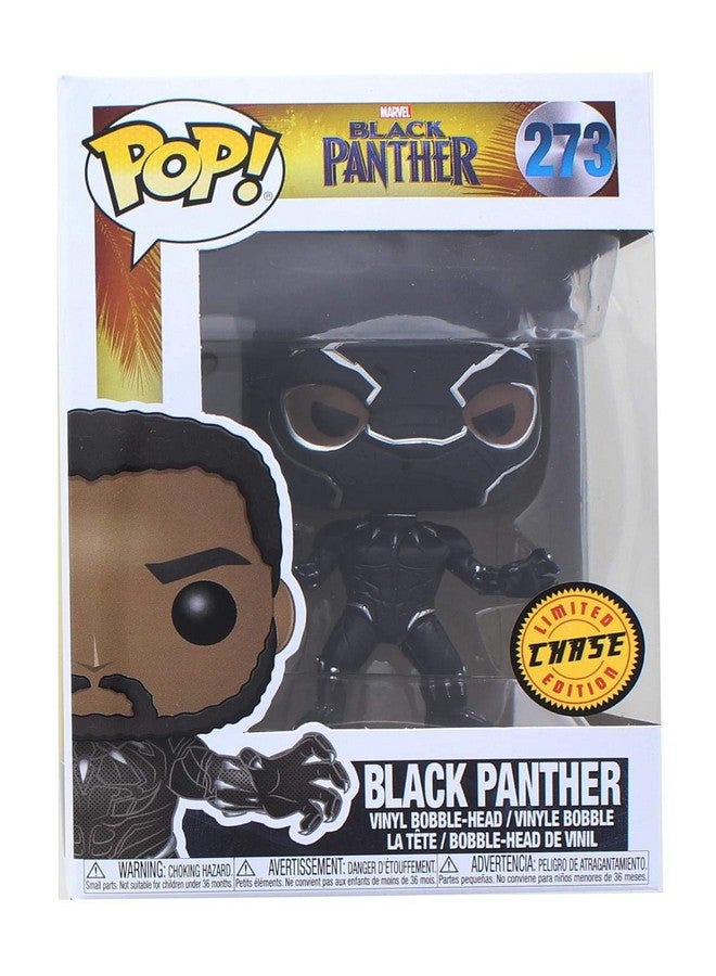 Funko Pop! Marvel: Black Panther - Masked Black Panther Limited Edition Chase Variant Vinyl Figure (Bundled with Pop Box Protector CASE) - Image 1