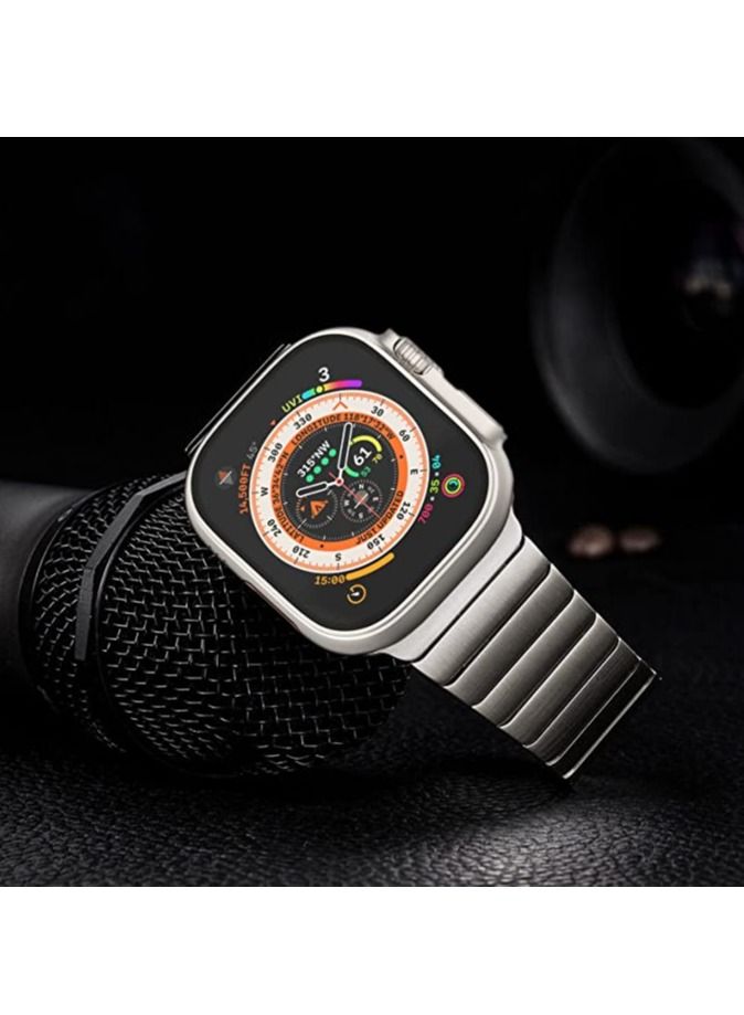 S-Color Replacement Band For Apple Watch Series 1/2/3/4/5/6/7/8 ultra SE 42/44/45/49 mm Silver  - Image 1