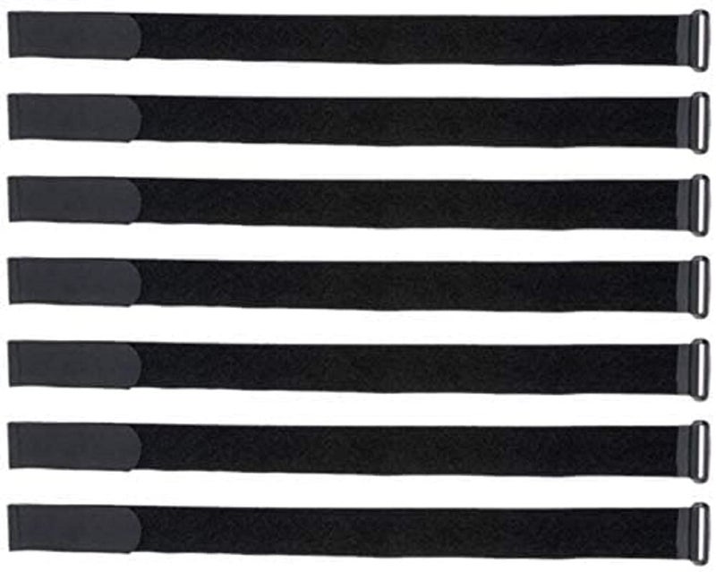 VELCRO Brand علامة فيلكرو 91836 أحزمة فيلستراپ مع مشبك، عبوة من 25، 12 بوصة × 1 بوصة، أسود - Image 1