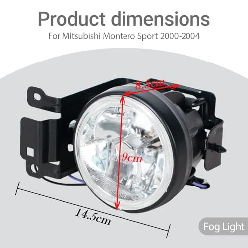 JESYMBX Front Bumper Fog Light For Mitsubishi Montero Sport 20002004 Driving Head Lamp MI2593111 MI2592111 LeftRight - Image 3