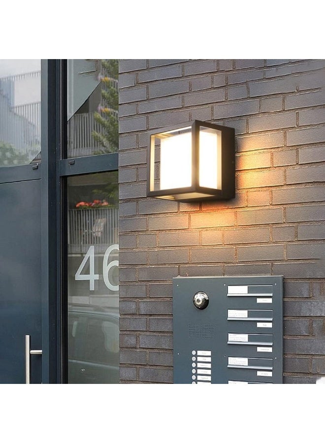 LED Outdoor Wall Gate Lamp Modern Up and Down Wall Light Square 5W 3000k Waterproof Acrylic Wall Light - Image 2