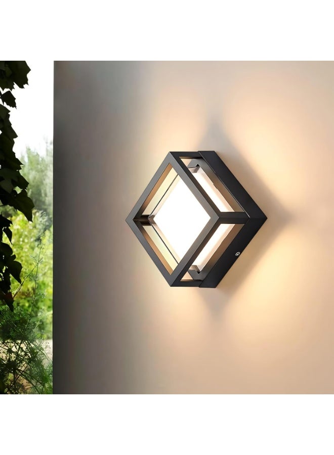 LED Outdoor Wall Gate Lamp Modern Up and Down Wall Light Square 5W 3000k Waterproof Acrylic Wall Light - Image 1