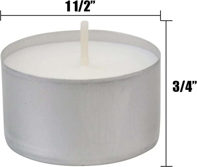 True Decor 7 Hour Long Lasting Tealight Unscented Candles 20G Tea Lights Candles Big Size Wax Candles Tealight Candles Set Of 100 5 X 5 Cm - Image 5