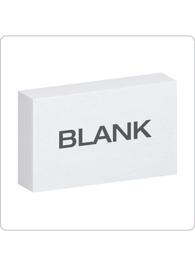 Oxford Index Cards, 3 x 5 Inches, White, Blank Notecards, Flashcards for School and Studying, Bulk Pack of Note Cards, 500 Count (5 Packs of 100) (40175) - Image 2