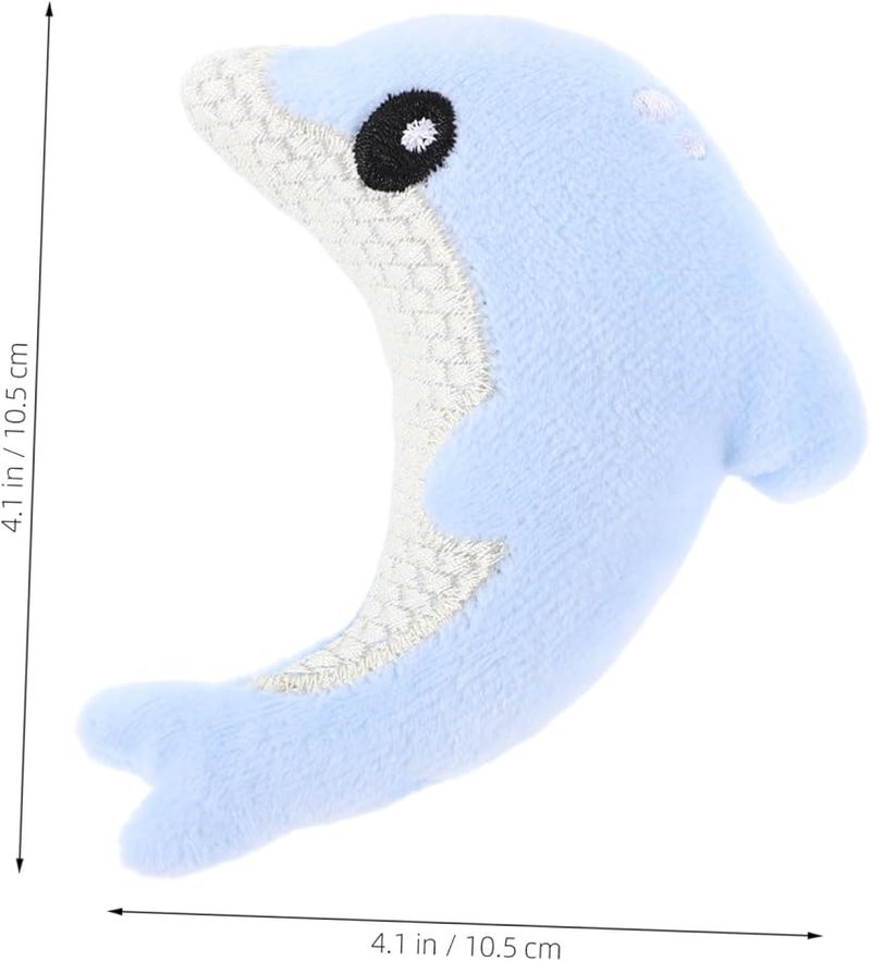 3Pcs Interactive Plush Dolphin Cat Kicker Toy Reduces Boredom Promotes Playfulness - Image 3